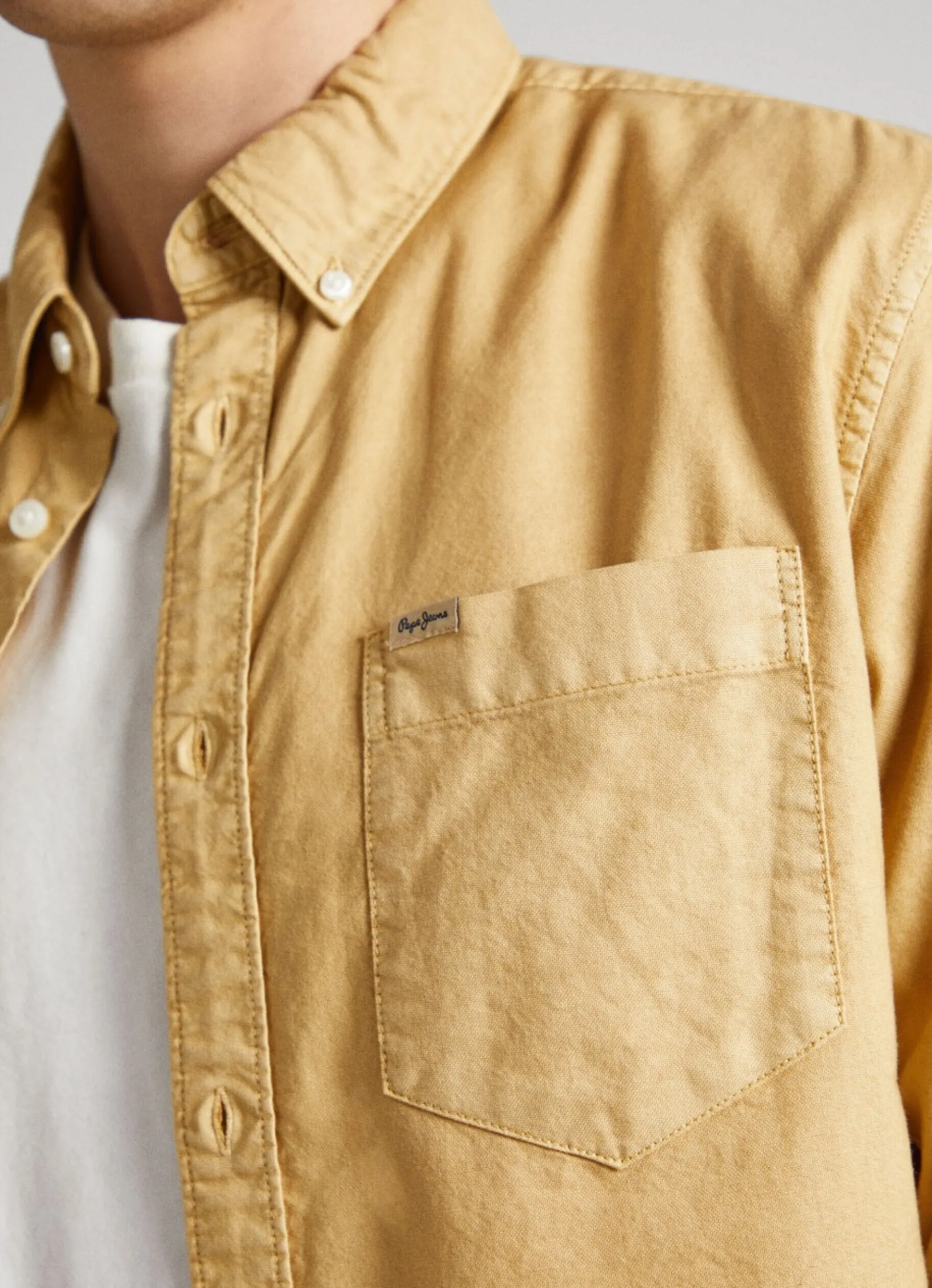 Men Pepe Jeans Regular Fit Oxford Shirt