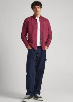 Men Pepe Jeans Regular Fit Oxford Shirt