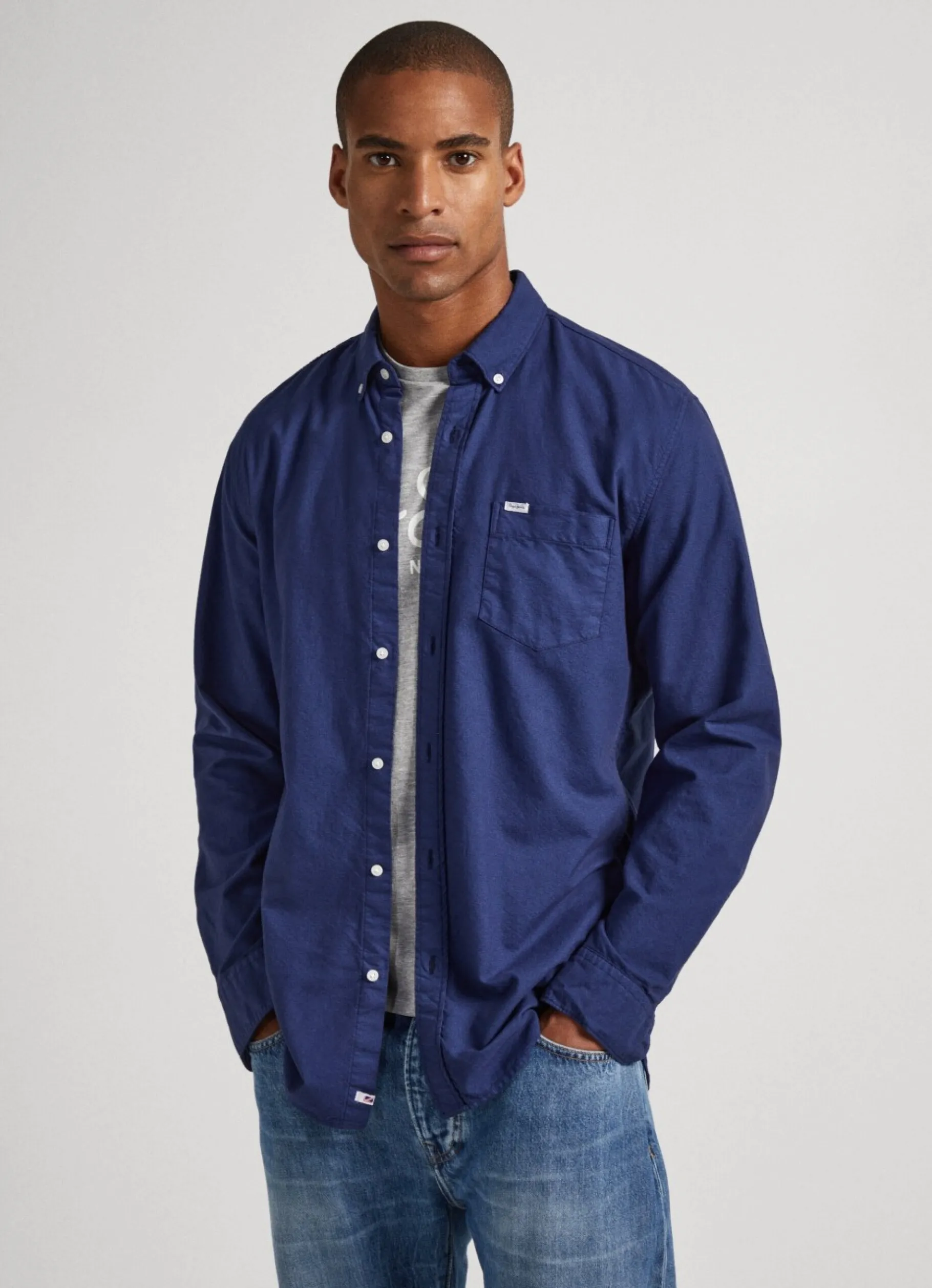 Men Pepe Jeans Regular Fit Oxford Shirt