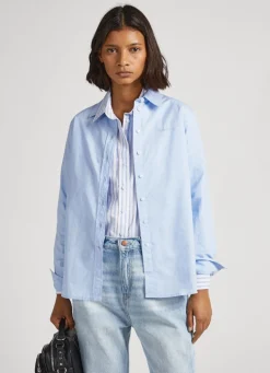 Women Pepe Jeans Regular Fit Poplin Shirt