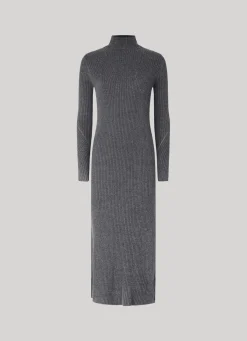 Women Pepe Jeans Regular Fit Ribbed Dress