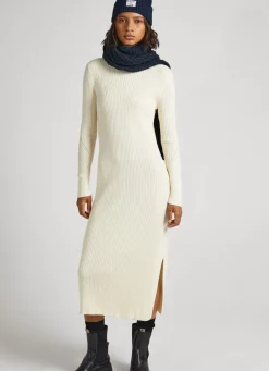 Women Pepe Jeans Regular Fit Ribbed Dress