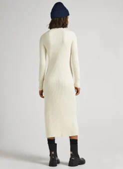 Women Pepe Jeans Regular Fit Ribbed Dress