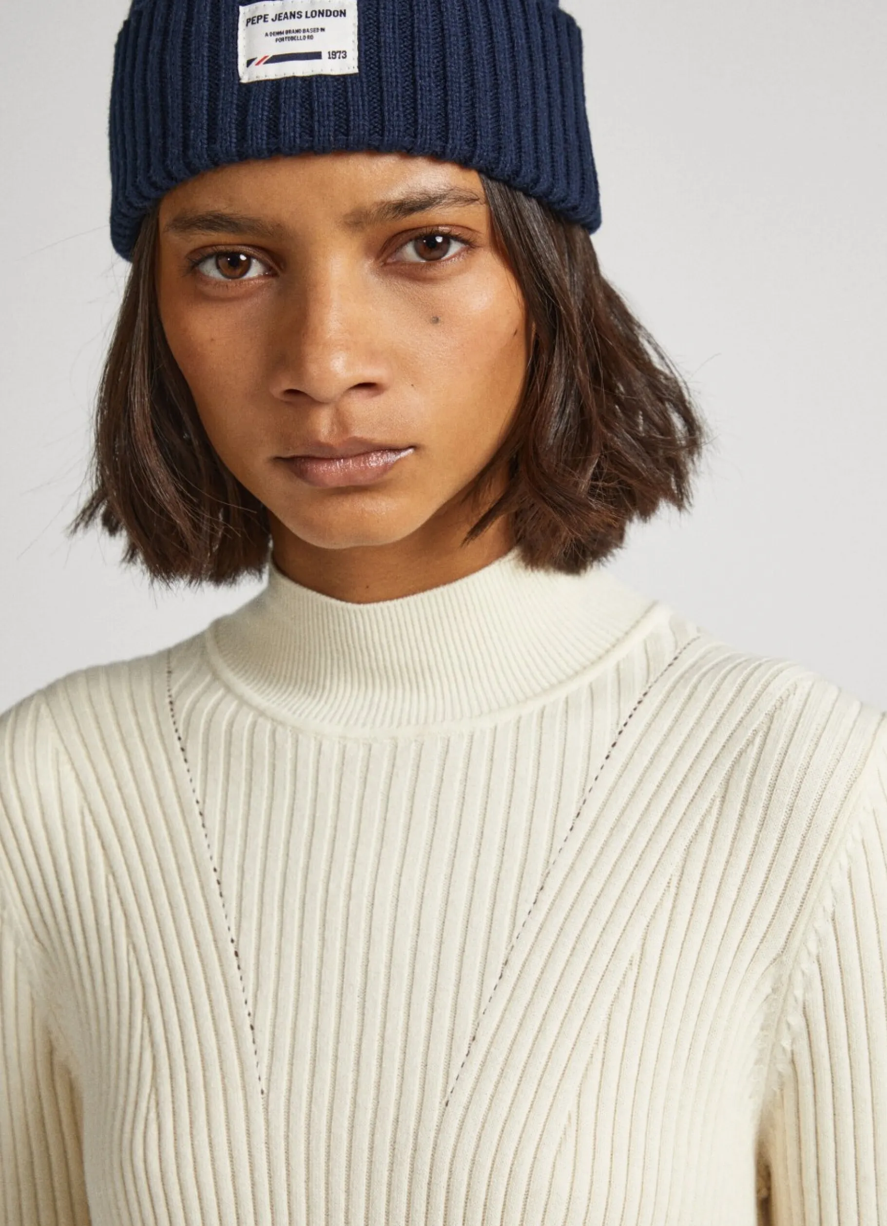 Women Pepe Jeans Regular Fit Ribbed Dress
