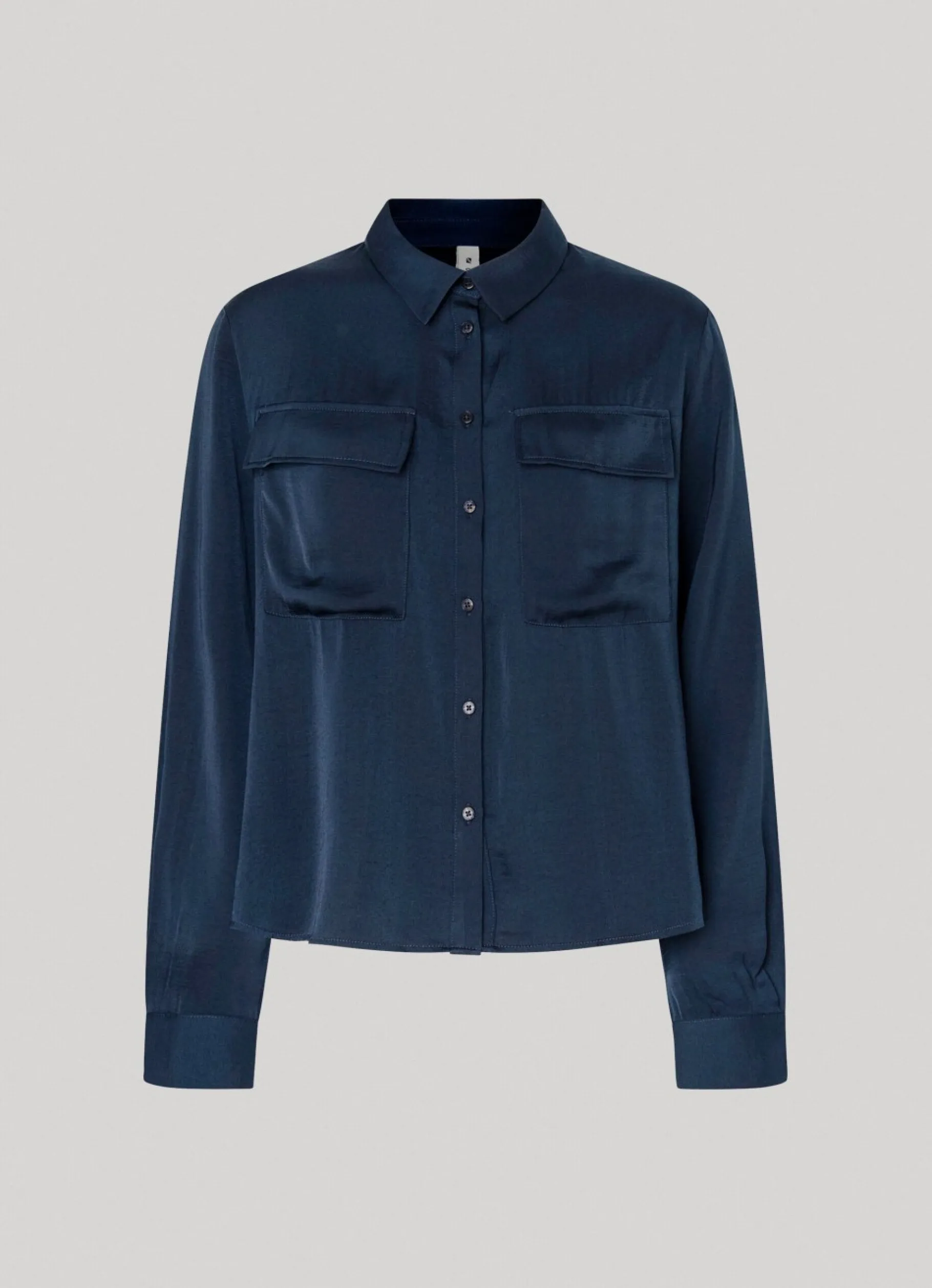 Women Pepe Jeans Regular Fit Satin Shirt