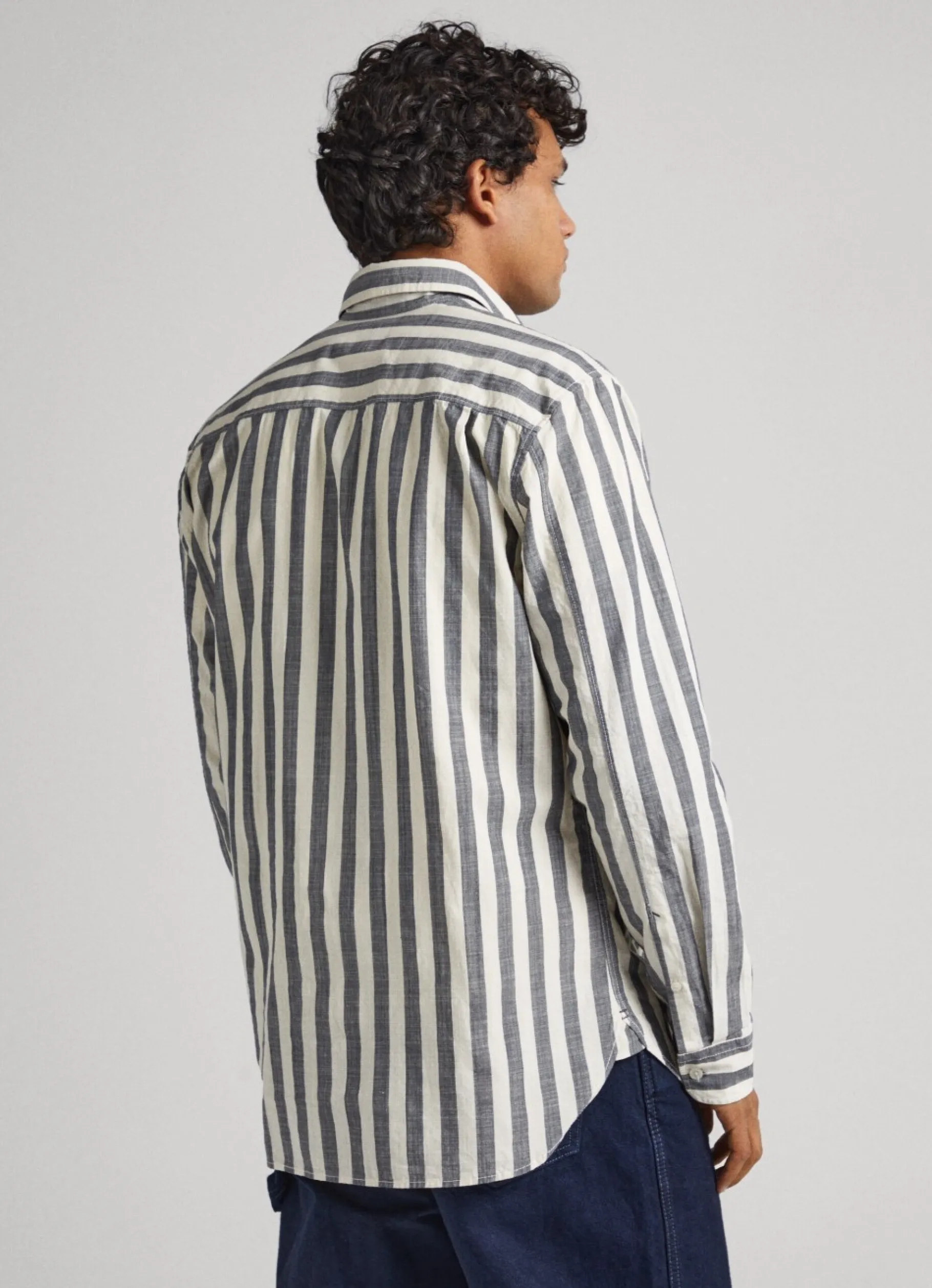 Men Pepe Jeans Regular Fit Striped Shirt