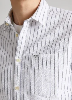 Men Pepe Jeans Regular Fit Striped Shirt