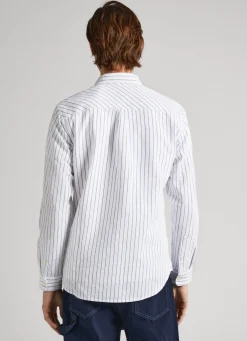 Men Pepe Jeans Regular Fit Striped Shirt