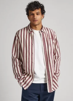 Men Pepe Jeans Regular Fit Striped Shirt