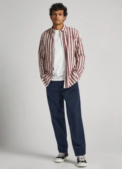 Men Pepe Jeans Regular Fit Striped Shirt
