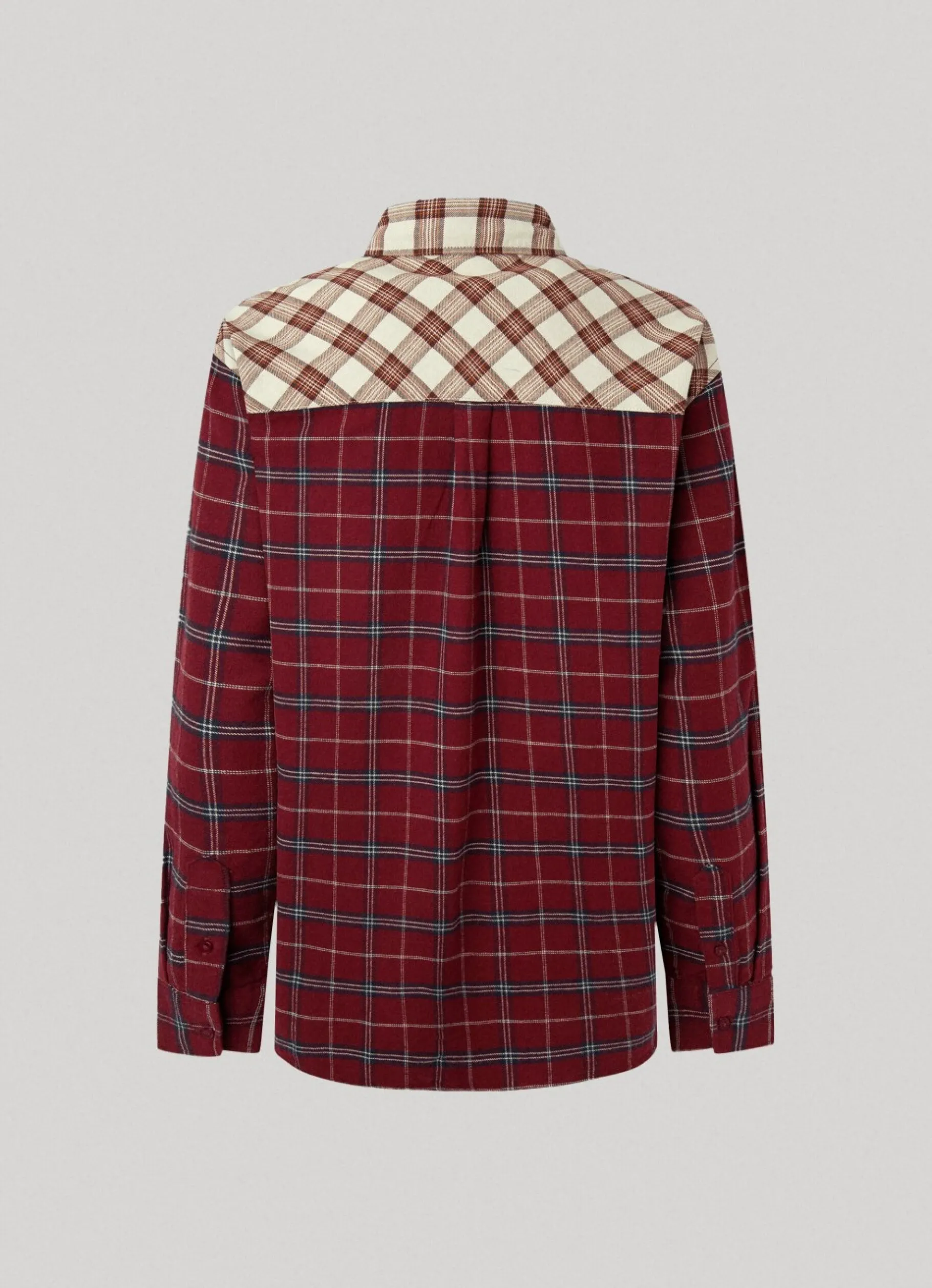 Women Pepe Jeans Relaxed Fit Checked Shirt