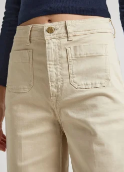 Women Pepe Jeans Relaxed Fit Cropped Trousers