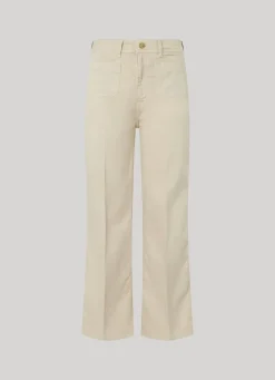 Women Pepe Jeans Relaxed Fit Cropped Trousers