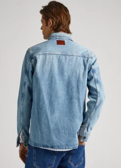 Men Pepe Jeans Relaxed Fit Overshirt