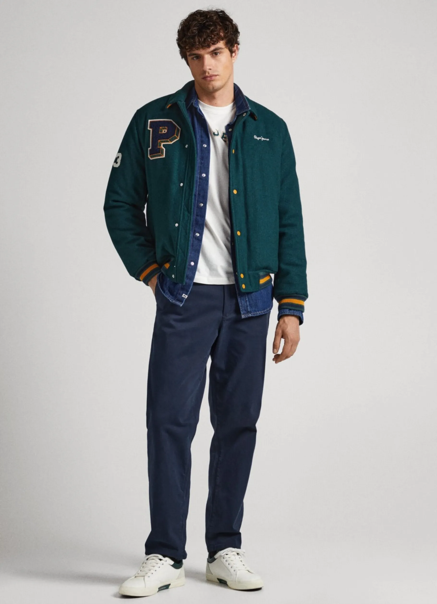 Men Pepe Jeans Relaxed Harrow Chino Trousers