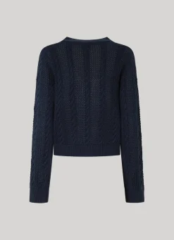 Women Pepe Jeans Rib Detail Cardigan