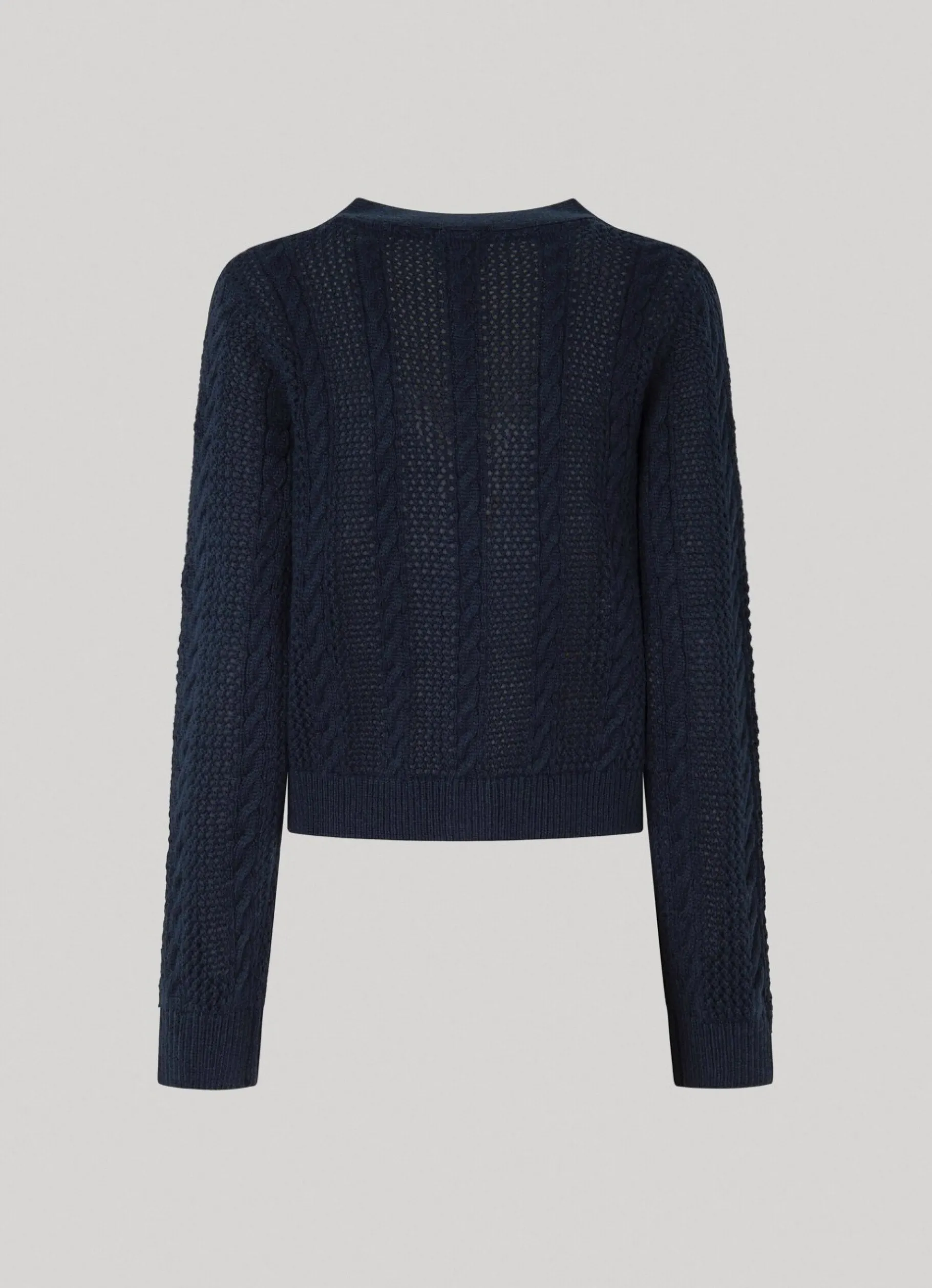 Women Pepe Jeans Rib Detail Cardigan