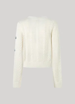 Women Pepe Jeans Rib Detail Cardigan
