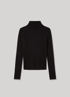 Girl Pepe Jeans Ribbed High Neck Sweater