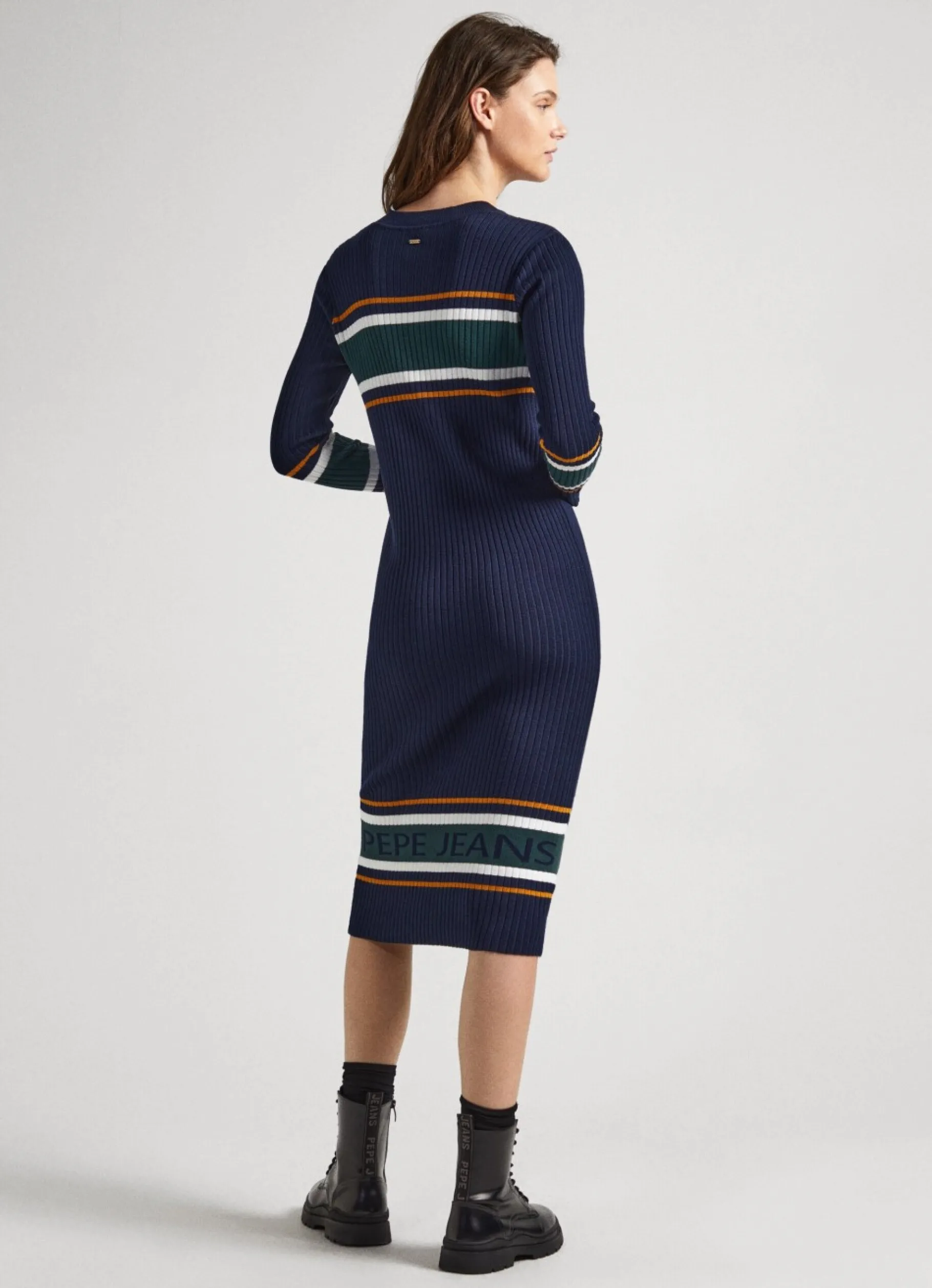 Women Pepe Jeans Ribbed Knit Dress