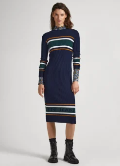 Women Pepe Jeans Ribbed Knit Dress