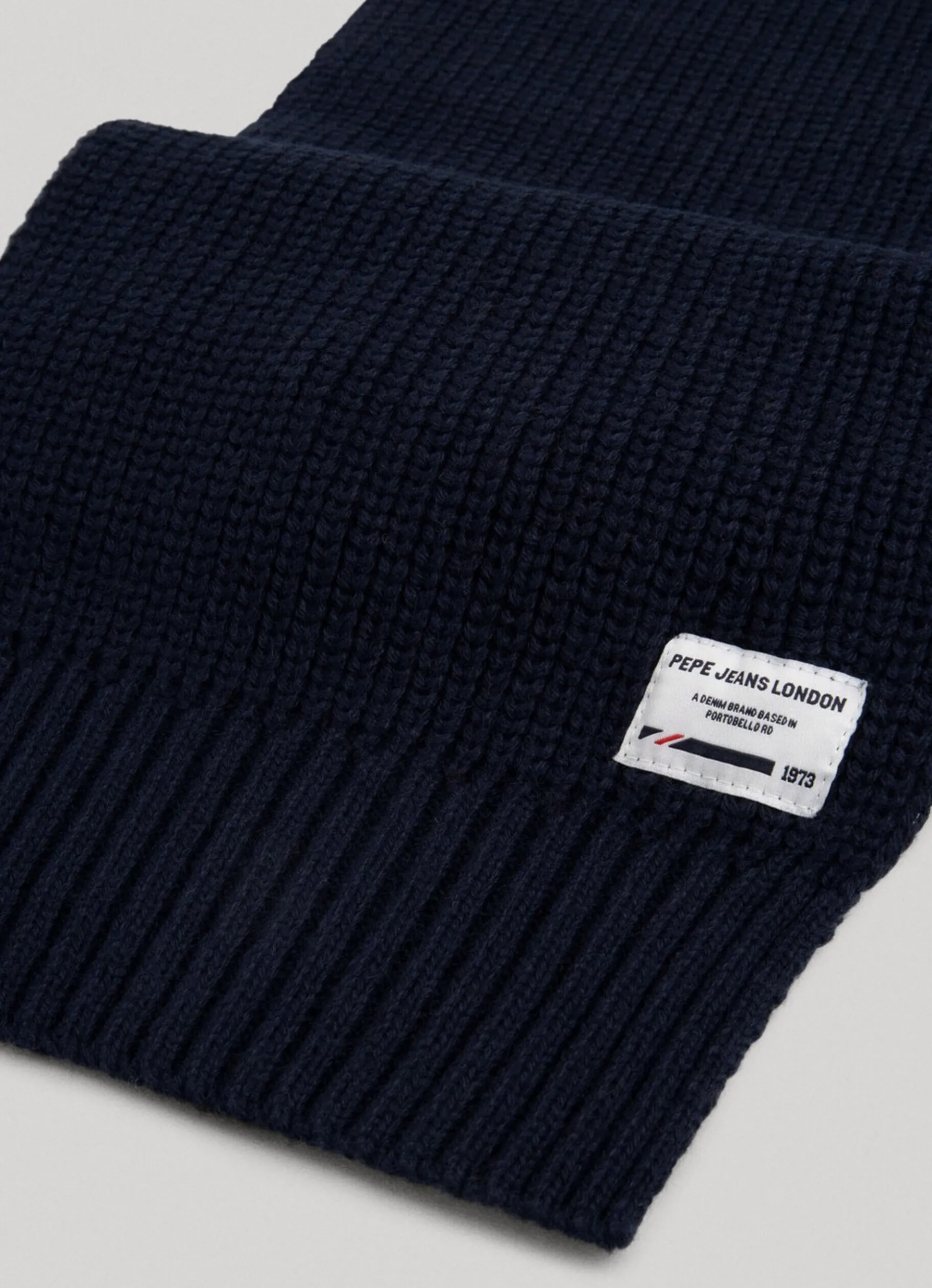 Men Pepe Jeans Ribbed Knit Scarf
