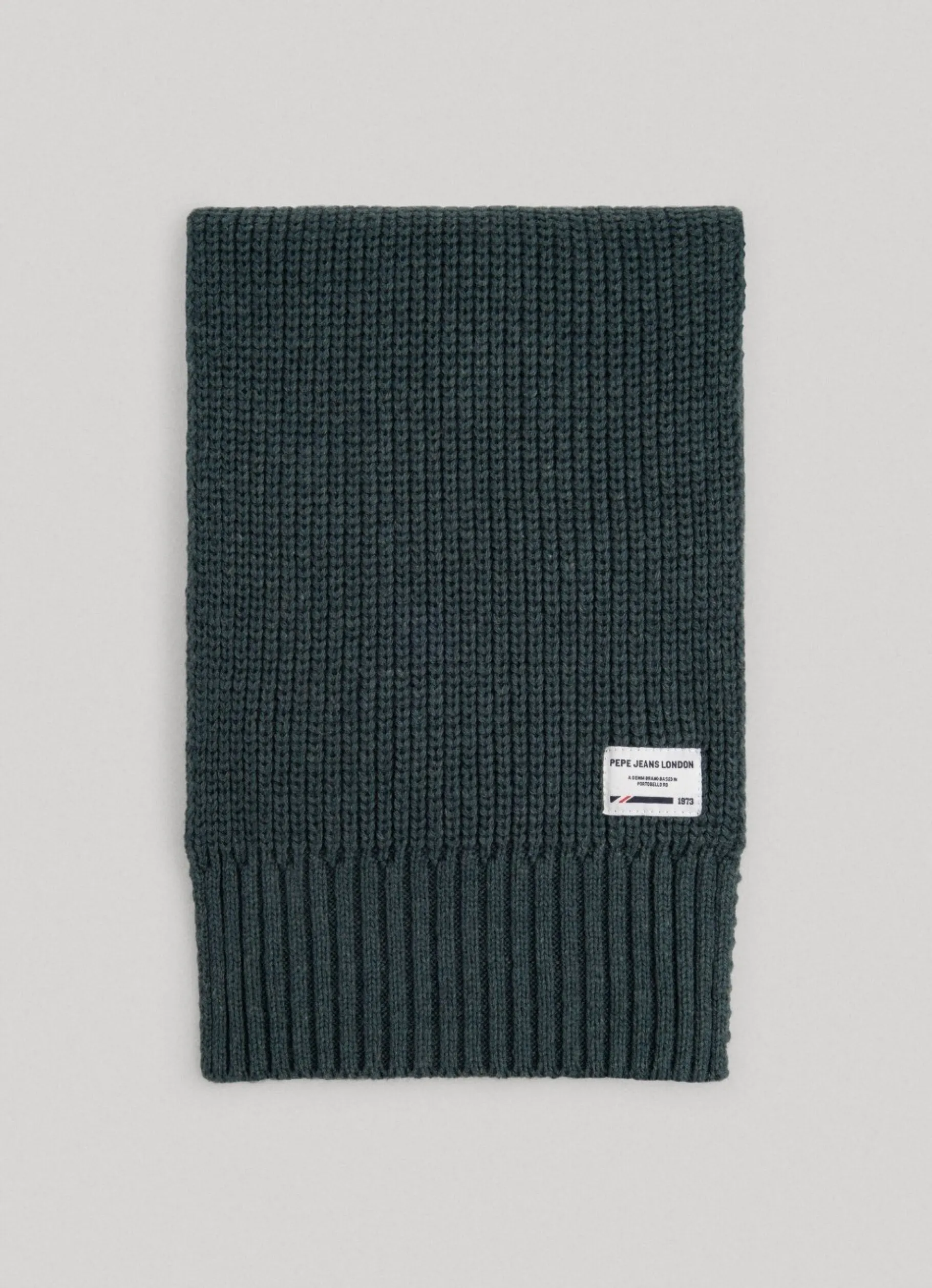 Men Pepe Jeans Ribbed Knit Scarf