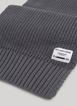 Men Pepe Jeans Ribbed Knit Scarf