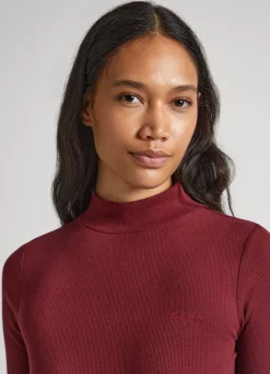 Women Pepe Jeans Ribbed Long-Sleeve T-Shirt
