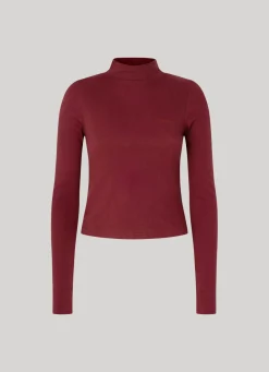 Women Pepe Jeans Ribbed Long-Sleeve T-Shirt