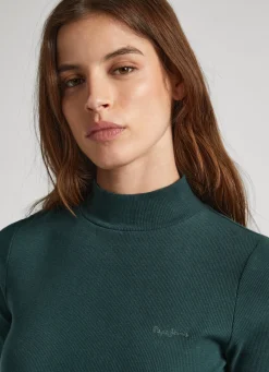 Women Pepe Jeans Ribbed Long-Sleeve T-Shirt