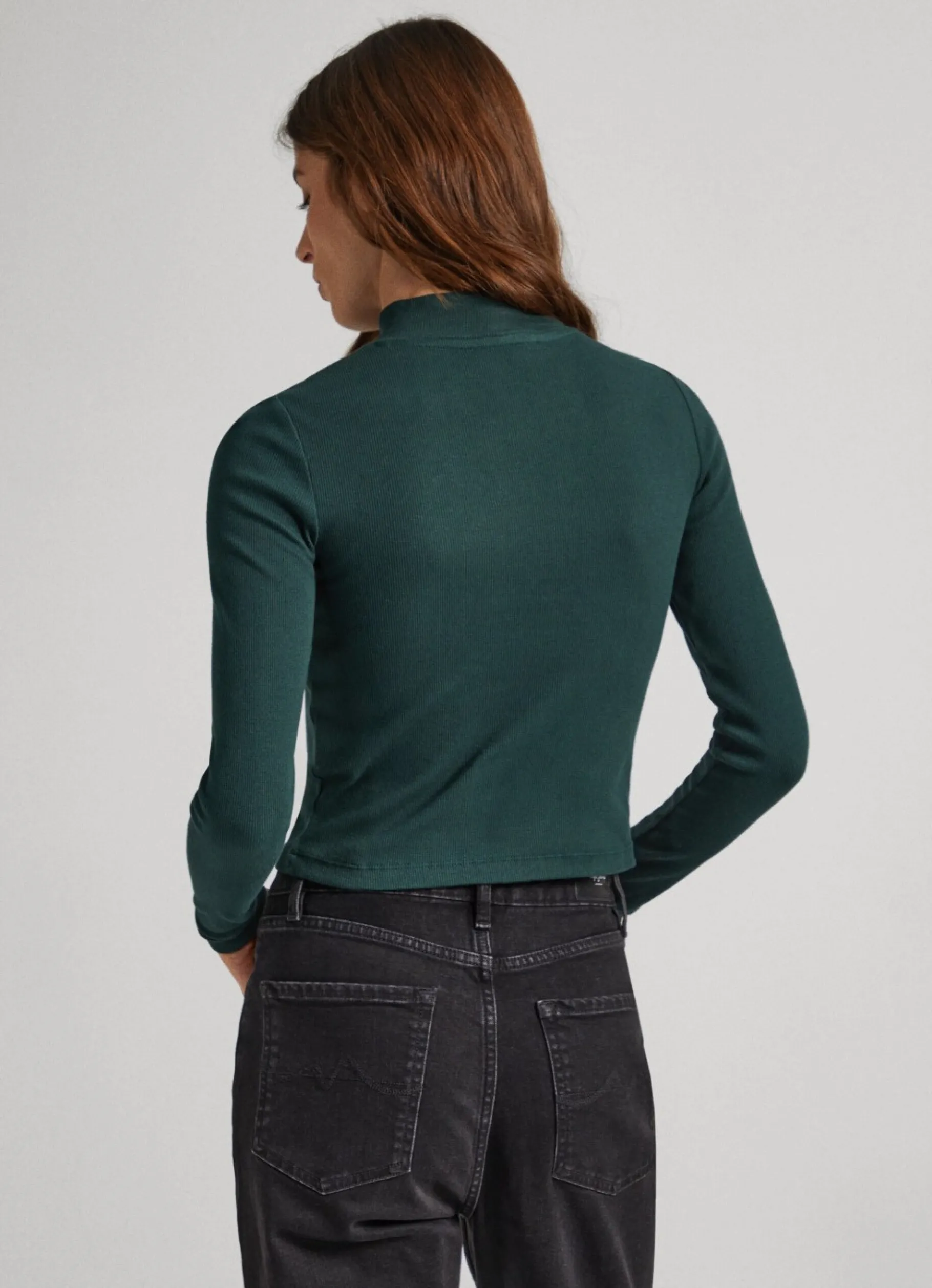 Women Pepe Jeans Ribbed Long-Sleeve T-Shirt