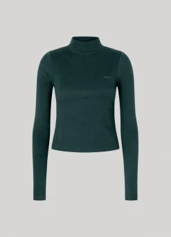 Women Pepe Jeans Ribbed Long-Sleeve T-Shirt