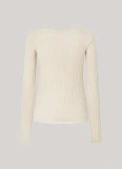 Women Pepe Jeans Ribbed V-Neck Knit