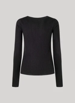 Women Pepe Jeans Ribbed V-Neck Knit
