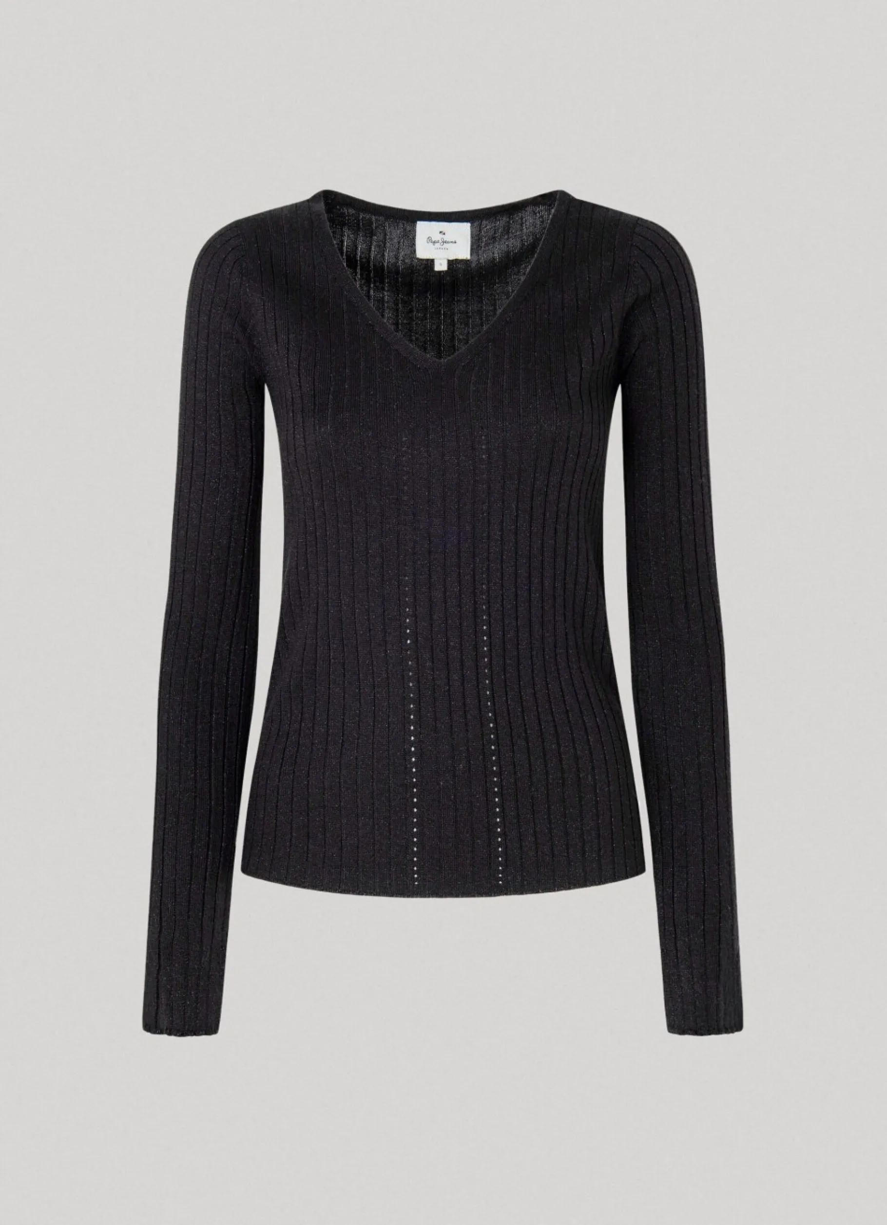 Women Pepe Jeans Ribbed V-Neck Knit