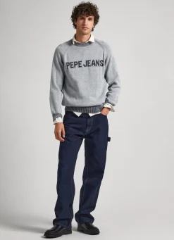 Men Pepe Jeans Round Neck Cotton Sweatshirt