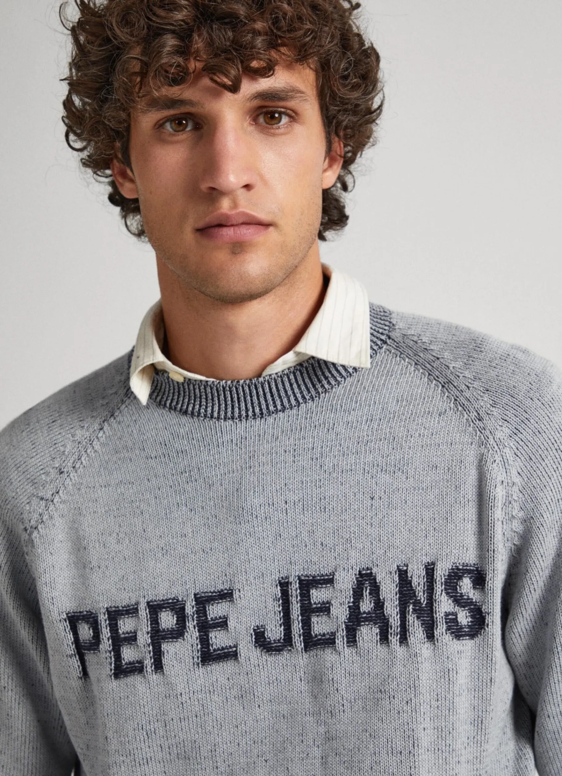 Men Pepe Jeans Round Neck Cotton Sweatshirt