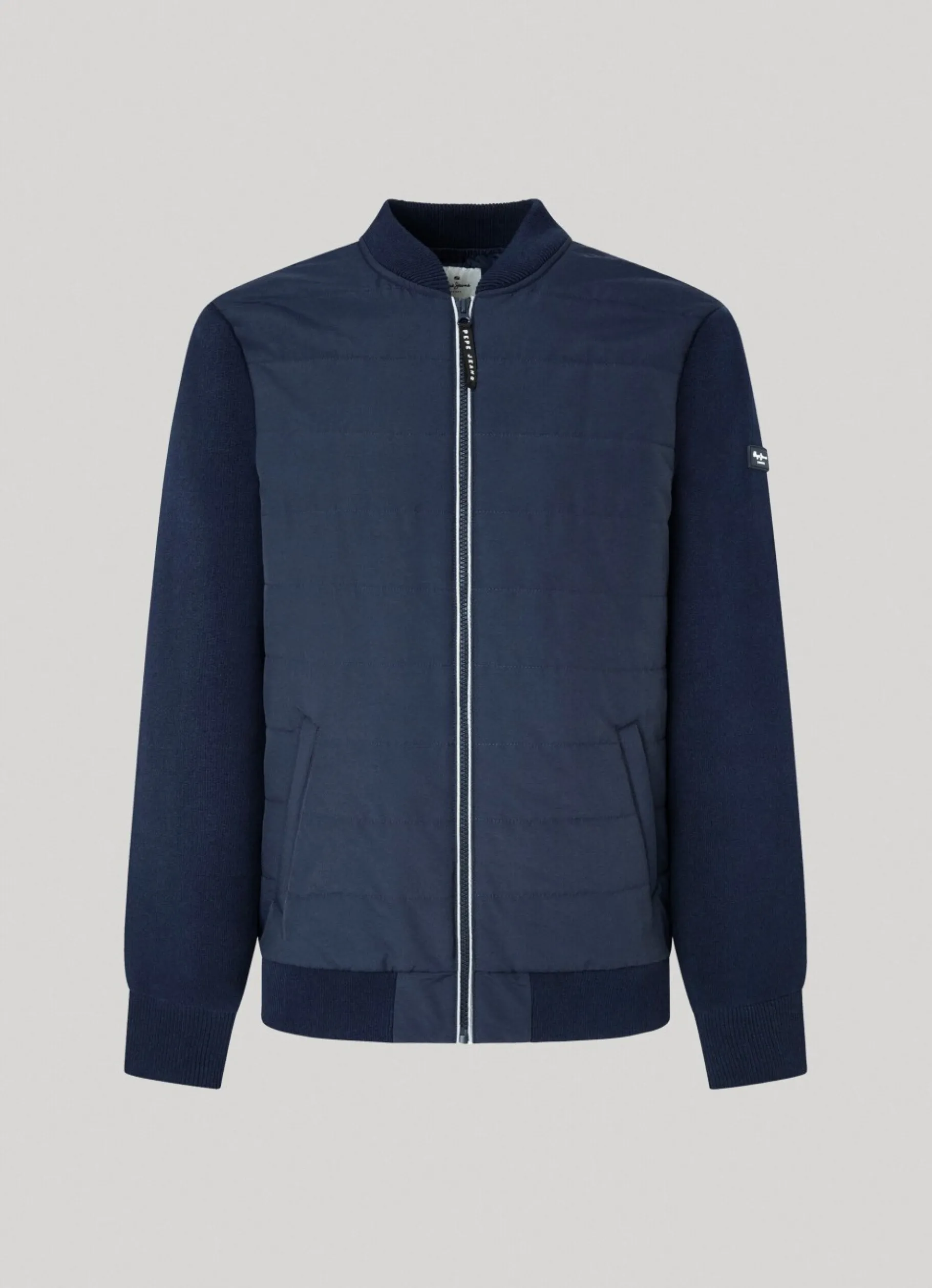 Men Pepe Jeans Round Neck Hybrid Jacket