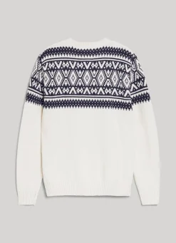 Men Pepe Jeans Round Neck Jacquard Sweatshirt