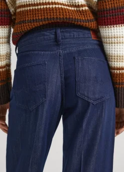 Women Pepe Jeans Rowan Straight Fit Mid-Rise Jeans