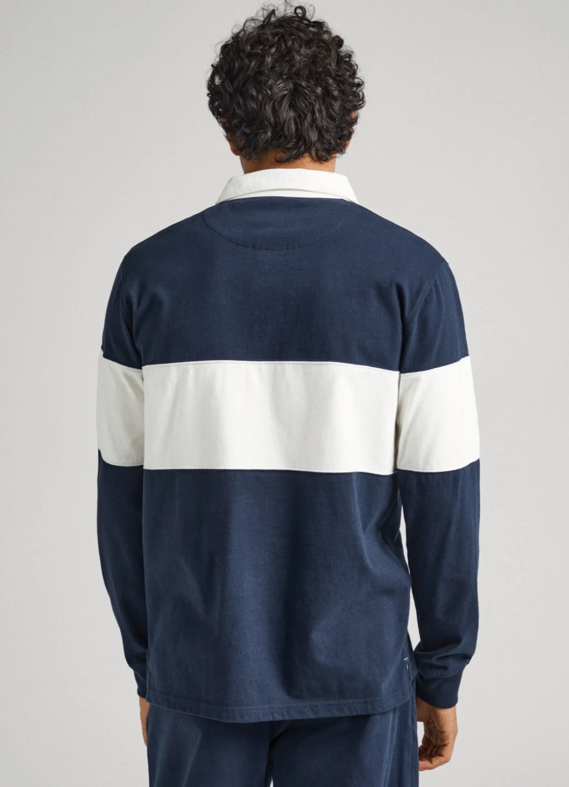 Men Pepe Jeans Rugby Polo Shirt W/Embroidered Logo