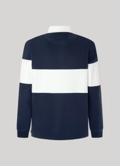 Men Pepe Jeans Rugby Polo Shirt W/Embroidered Logo