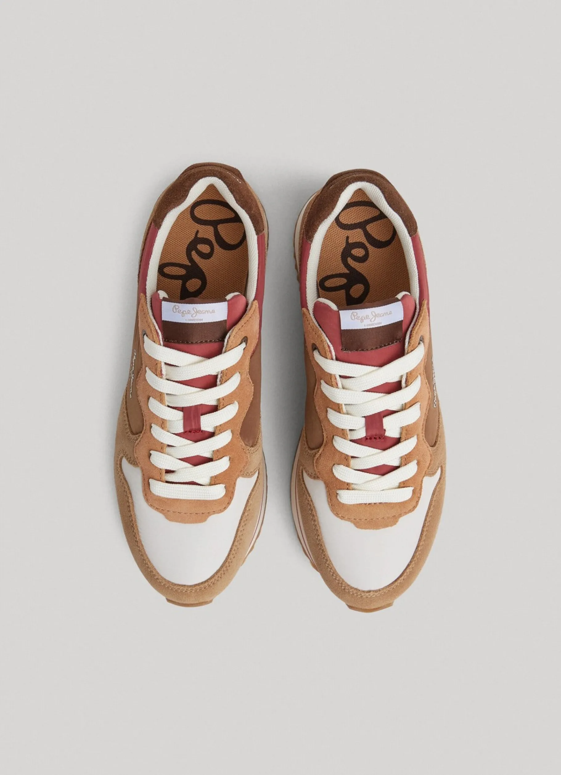 Women Pepe Jeans Rusper Queen Combined Trainers