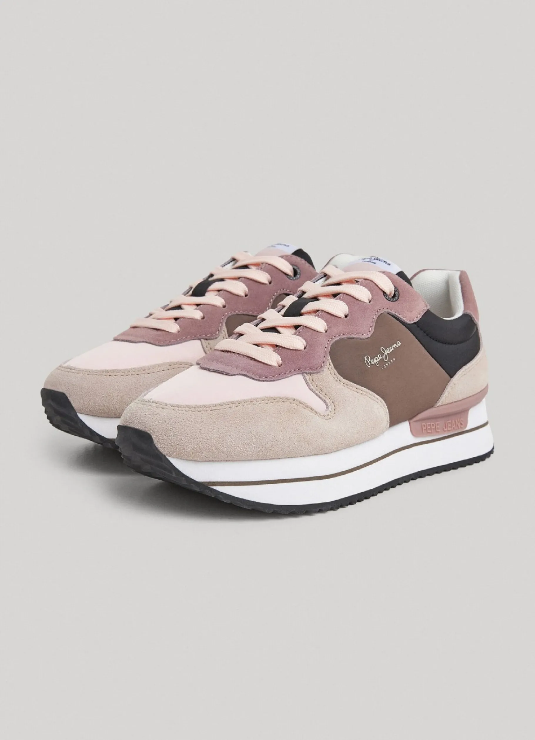 Women Pepe Jeans Rusper Queen Combined Trainers
