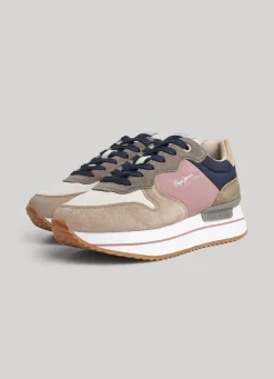 Women Pepe Jeans Rusper Queen Combined Trainers