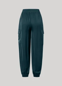 Women Pepe Jeans Satin Cargo Trousers