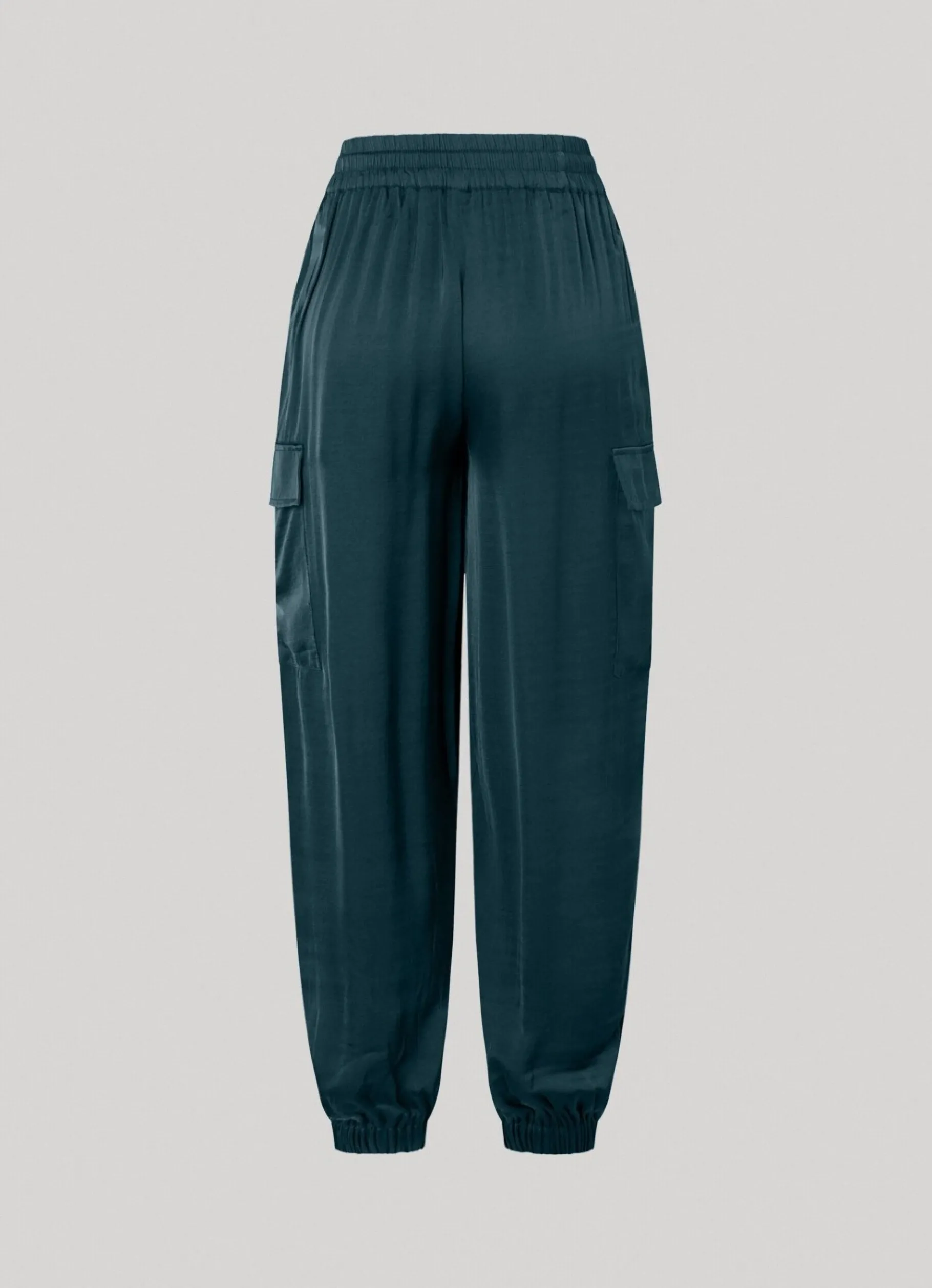 Women Pepe Jeans Satin Cargo Trousers