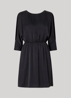 Women Pepe Jeans Satin Dress W/ Batwing Sleeves