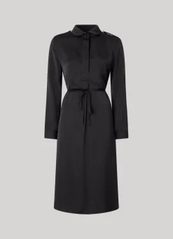 Women Pepe Jeans Satin Shirt Dress